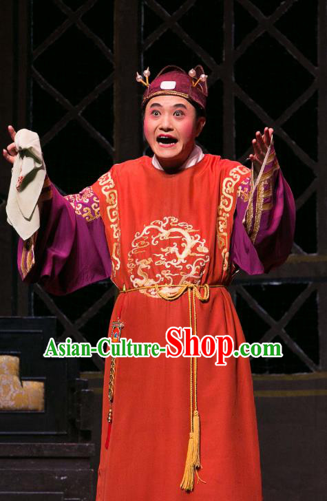 Dream of Red Mansions Chinese Huangmei Opera Rich Childe Costumes and Headwear Chun Jiang Yue An Hui Opera Young Male Xue Pan Apparels Clothing