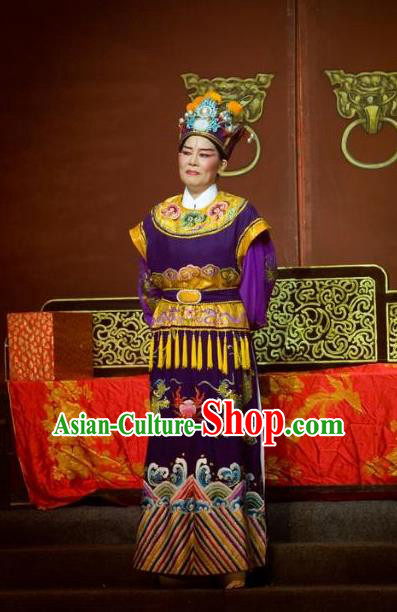Chinese Yue Opera Elderly Male The Number One Scholar Is Not Love Garment Clothing and Headwear Shaoxing Opera Eunuch Costumes Apparels