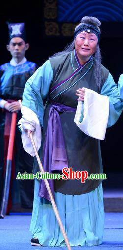 Chinese Ping Opera Pantaloon Apparels Costumes and Headpieces Da Song Zhong Yi Zhuan Traditional Pingju Opera Laodan Dress Garment