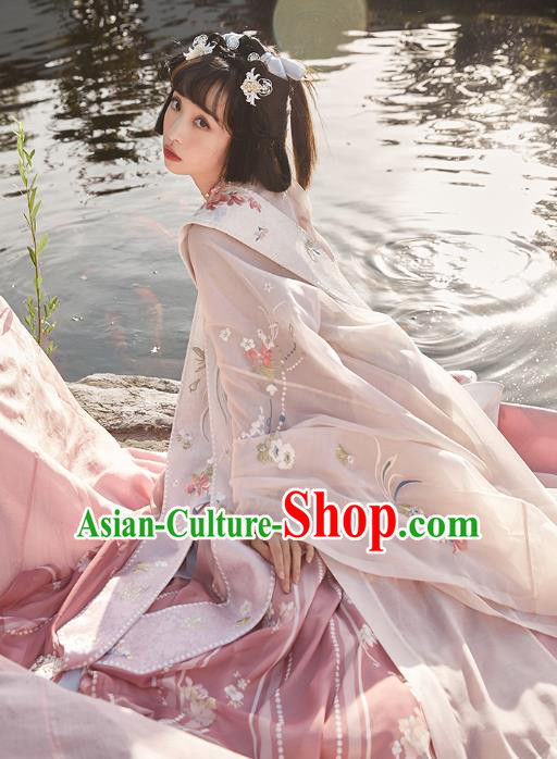 Chinese Ancient Noble Infanta Hanfu Dress Nobility Lady Garment Traditional Song Dynasty Royal Princess Historical Costumes Complete Set
