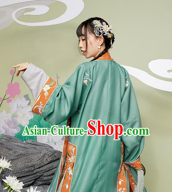 Chinese Ancient Garment Embroidered Hanfu Dress Traditional Song Dynasty Nobility Female Historical Costumes for Women