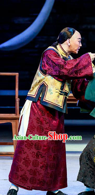 The Grand Mansion Gate Chinese Peking Opera Rich Childe Garment Costumes and Headwear Beijing Opera Young Male Apparels Xiaosheng Bai Jingqi Clothing