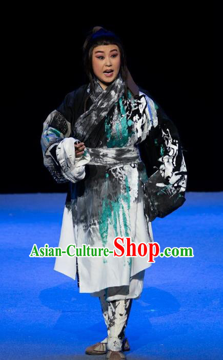 Da Shun Chinese Peking Opera Xiaosheng Garment Costumes and Headwear Beijing Opera Young Male Apparels Hunter Clothing