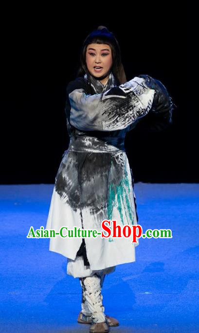 Da Shun Chinese Peking Opera Xiaosheng Garment Costumes and Headwear Beijing Opera Young Male Apparels Hunter Clothing