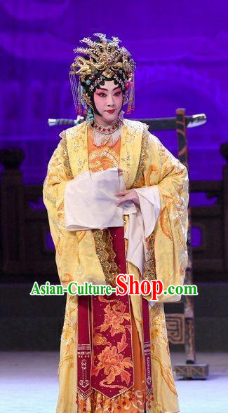 Chinese Beijing Opera Princess Garment Xiang Lian Case Costumes and Hair Accessories Traditional Peking Opera Actress Dress Hua Tan Apparels