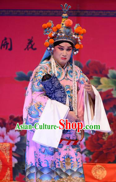 Li Sanniang Chinese Ping Opera General Garment Costumes and Headwear Pingju Opera Wusheng Apparels Clothing