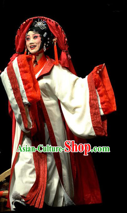 Chinese Sichuan Opera Hua Tan Costumes and Hair Accessories Yu Hai Kuang Chao Traditional Peking Opera Actress Dress Young Female Apparels