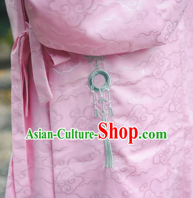 Chinese Traditional Ming Dynasty Patrician Lady Embroidered Hanfu Dress Ancient Court Woman Apparels Historical Costumes