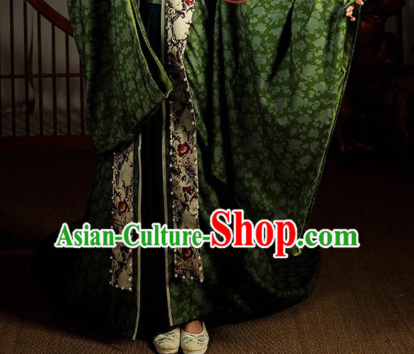 Chinese Ancient Song Dynasty Imperial Consort Hanfu Dress Traditional Garment Court Woman Historical Costumes Complete Set