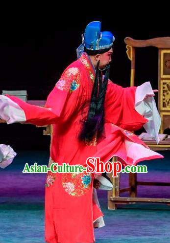 Qin Xianglian Chinese Sichuan Opera Actor Chen Shimei Apparels Costumes and Headpieces Peking Opera Official Garment Minister Clothing