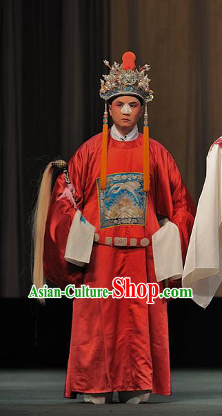 Drunkened Concubine Chinese Sichuan Opera Eunuch Apparels Costumes and Headpieces Peking Opera Garment Clothing