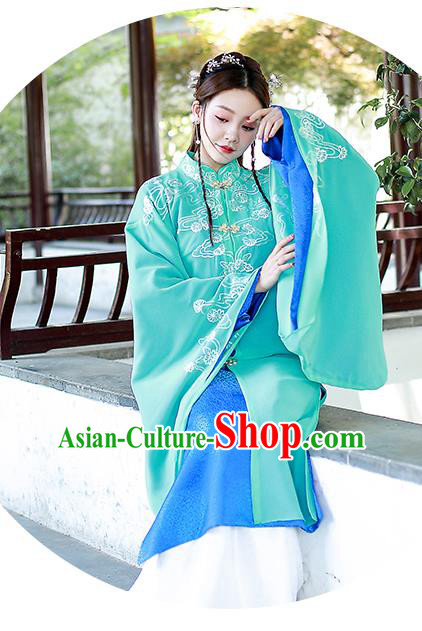 Chinese Ming Dynasty Female Swordsman Historical Costumes Traditional Apparels Ancient Drama Heroine Hanfu Dress Complete Set