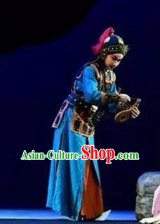 Xin Zhui Chinese Peking Opera Wusheng Garment Costumes and Headwear Beijing Opera Martial Male Li Xi Apparels Soldier Clothing
