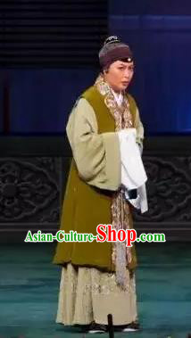 Chinese Beijing Opera Elderly Dame Apparels Costumes and Headdress Anecdote of Wu Zetian Traditional Peking Opera Pantaloon Dress Garment