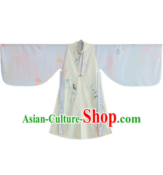 Chinese Traditional Ming Dynasty Noble Princess Embroidered Hanfu Dress Ancient Patrician Lady Apparels Historical Costumes