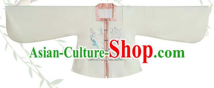Chinese Traditional Apparels Historical Costumes Ancient Ming Dynasty Noble Lady Embroidered Hanfu Dress for Woman