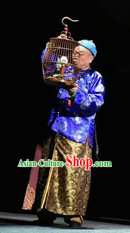 Da Qing Yu Shi Chinese Shanxi Opera Bully Apparels Costumes and Headpieces Traditional Jin Opera Garment Qing Dynasty Childe Clothing