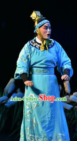 Fenyang King Chinese Shanxi Opera Young Man Apparels Costumes and Headpieces Traditional Jin Opera Martial Male Garment Wusheng Clothing