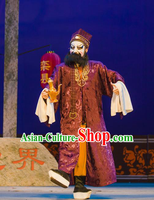 Xian Jie Bian Chinese Hubei Hanchu Opera Drunken Man Apparels Costumes and Headpieces Traditional Han Opera Martial Male Garment Thief Clothing