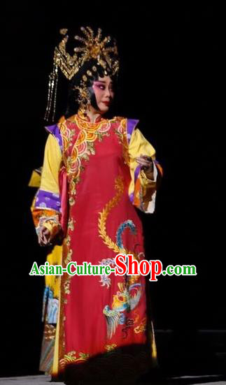 Chinese Cantonese Opera Qing Dynasty Garment Prince Rui and Concubine Zhuang Costumes and Headdress Traditional Guangdong Opera Hua Tan Apparels Imperial Consort Dress