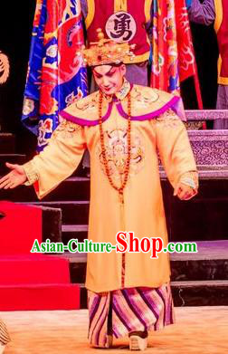 Prince Rui and Concubine Zhuang Chinese Guangdong Opera Prince Regent Apparels Costumes and Headpieces Traditional Cantonese Opera Garment Qing Dynasty Dorgon Clothing