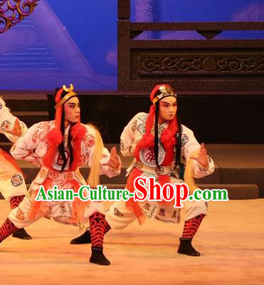 Yu Huang Deng Dian Chinese Guangdong Opera Wusheng Apparels Costumes and Headwear Traditional Cantonese Opera Martial Male Garment Figurant Clothing