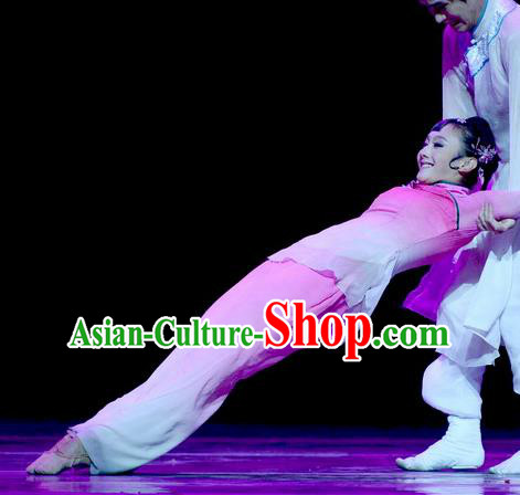 Chinese Dance Drama The Clay Figurine Garment Costumes Traditional Stage Show Dress Classical Dance Apparels and Headpieces