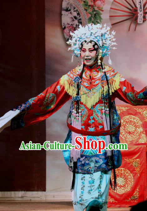 Chinese Sichuan Opera Highlights Court Empress Garment Costumes and Headdress Er Jin Gong Traditional Peking Opera Hua Tan Dress Queen Apparels