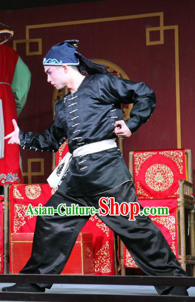 Chu Bei Sai Chinese Sichuan Opera Martial Male Apparels Costumes and Headpieces Peking Opera Highlights Garment Wusheng Clothing
