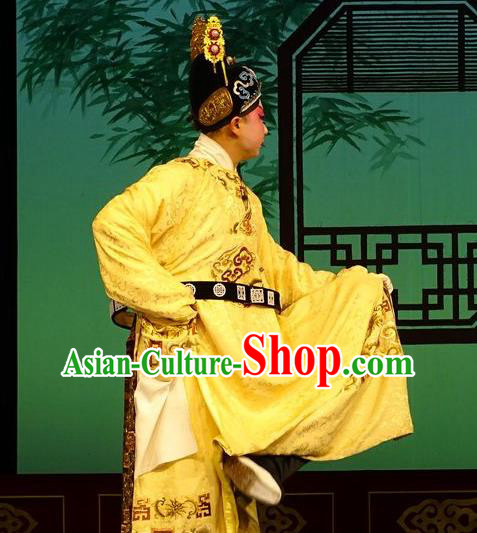 Chun Qiu Bi Chinese Bangzi Opera General Wang Jinlong Apparels Costumes and Headpieces Traditional Hebei Clapper Opera Young Male Garment Xiaosheng Clothing