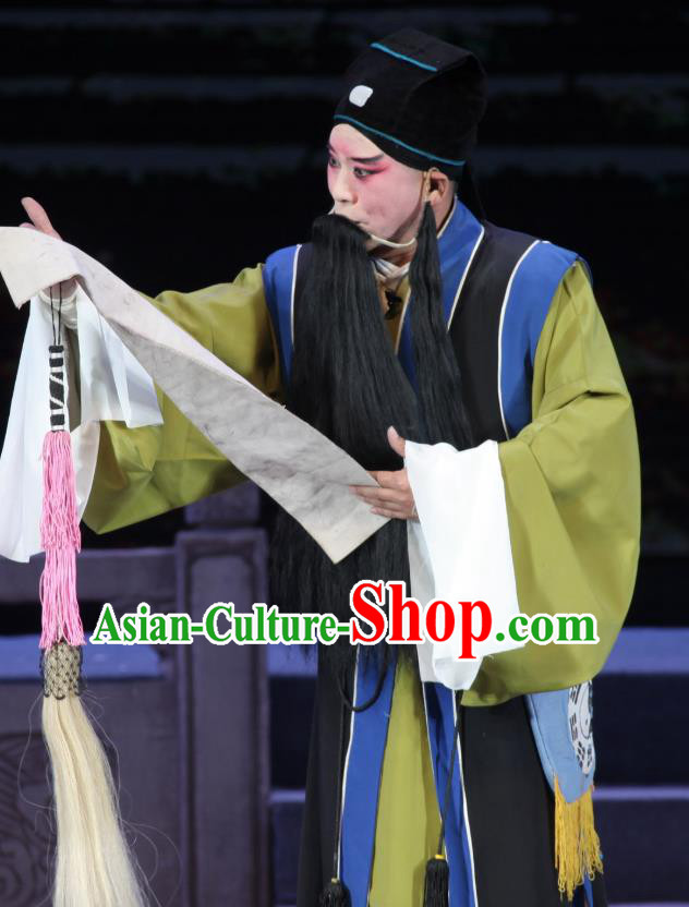 Chinese Bangzi Opera Laosheng Chang Tianliang Apparels Costumes and Headpieces Traditional Shanxi Clapper Opera Garment Taoist Zhu Yuanzhang Clothing