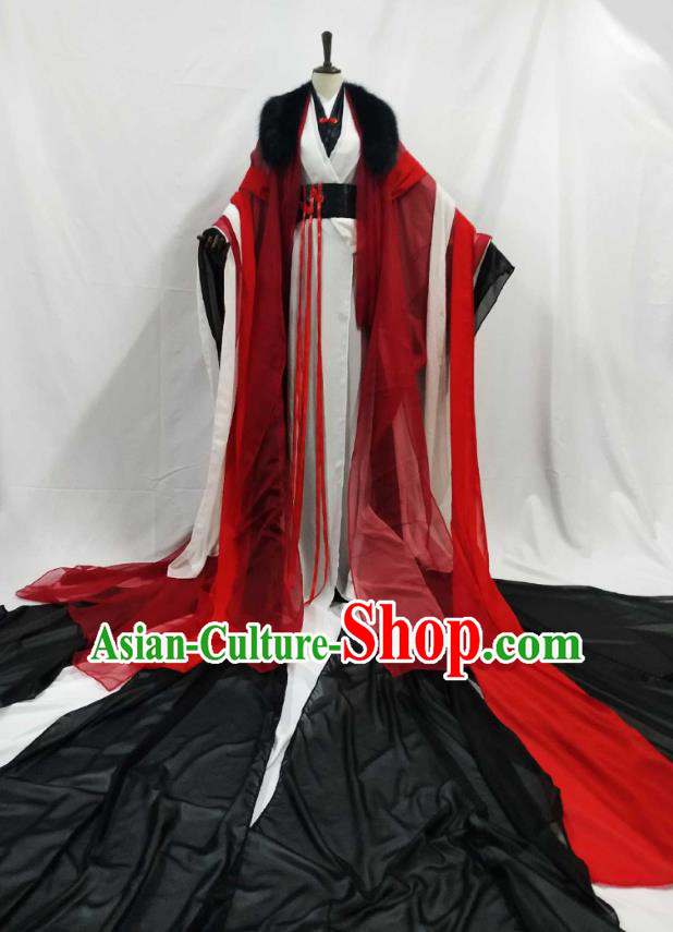 Top Chinese Cosplay King Wedding Costume Ancient Swordsman Royal Highness Clothing for Men