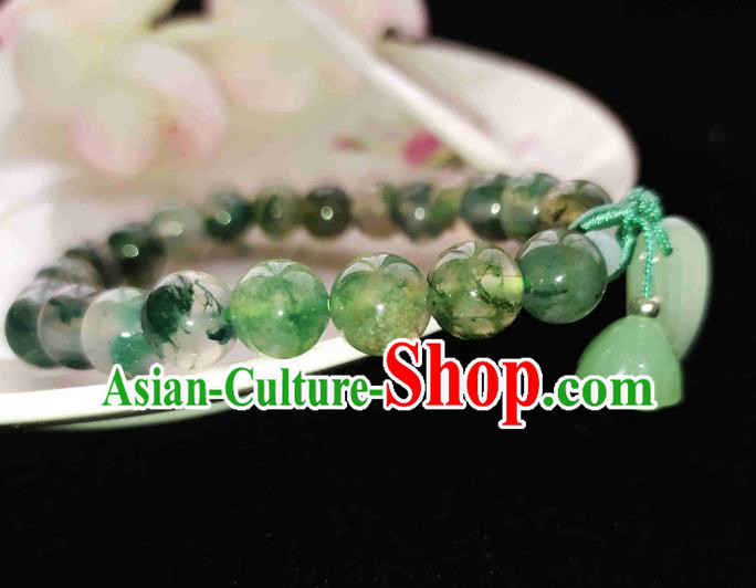 Chinese Handmade Beads Bracelet Traditional Hanfu Jewelry Accessories Bangle for Women