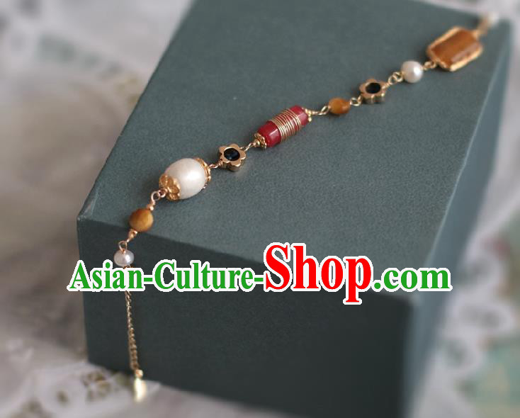Baroque Handmade Agate Jewelry Accessories European Novel Design Jade Bracelet for Women