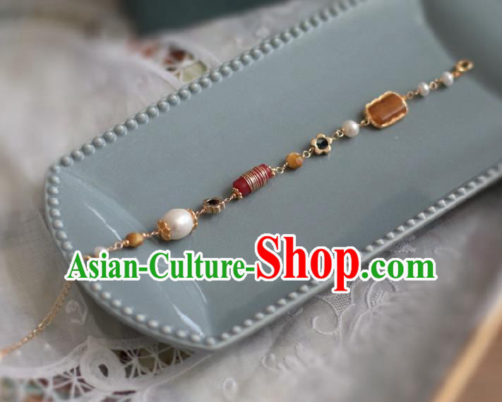 Baroque Handmade Agate Jewelry Accessories European Novel Design Jade Bracelet for Women