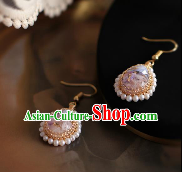 Princess Handmade Pearls Earrings Fashion Jewelry Accessories Classical Eardrop for Women