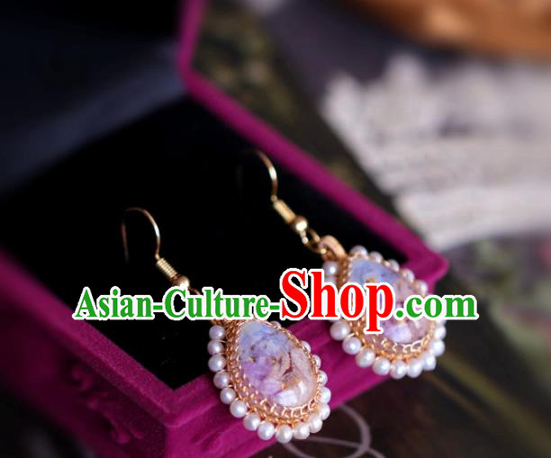 Princess Handmade Pearls Earrings Fashion Jewelry Accessories Classical Eardrop for Women