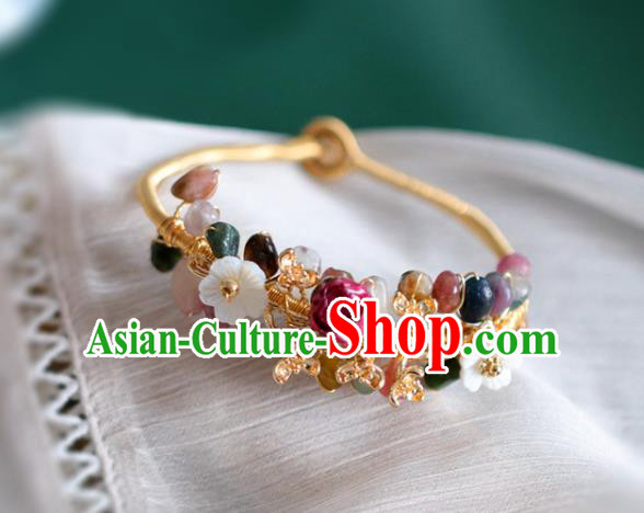 Baroque Handmade Jewelry Accessories European Novel Design Preserved Flower Bracelet for Women