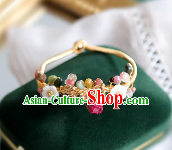 Baroque Handmade Jewelry Accessories European Novel Design Preserved Flower Bracelet for Women