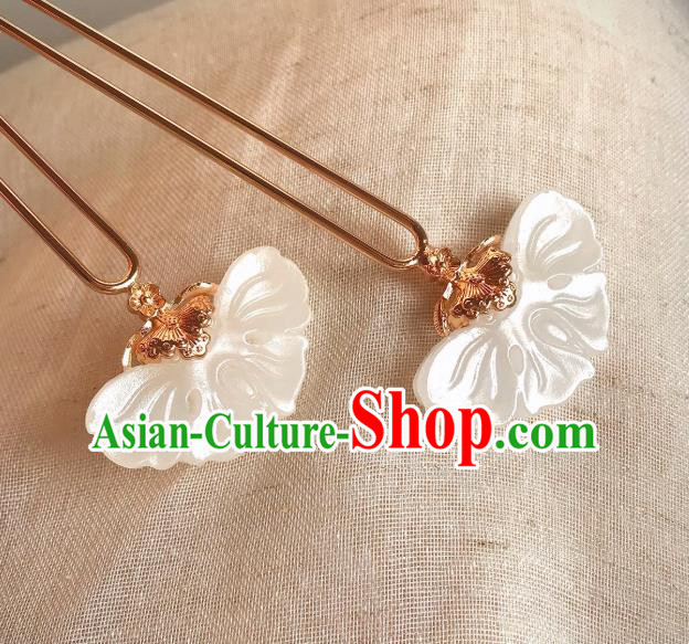 Handmade Chinese Ming Dynasty Hair Clip Traditional Hair Accessories Ancient Empress Hairpins for Women