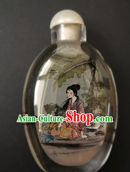 Chinese Snuff Bottle Traditional Handmade Painting Palace Lady Snuff Bottles