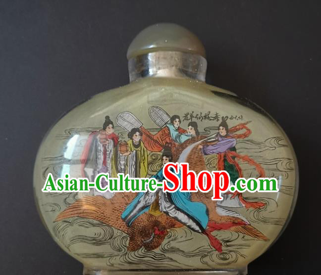 Chinese Snuff Bottle Traditional Handmade Painting Goddess Fairy Snuff Bottles