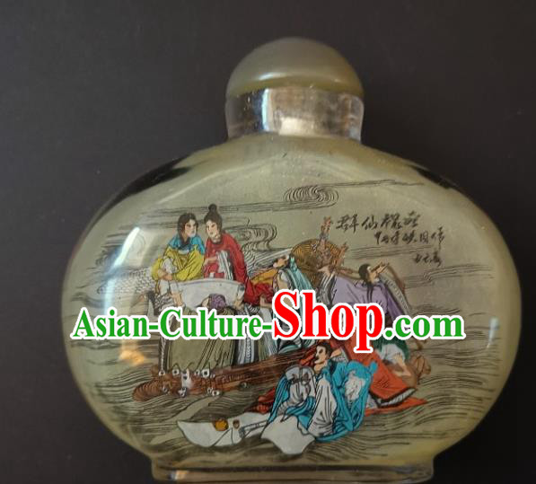 Chinese Snuff Bottle Traditional Handmade Painting Goddess Fairy Snuff Bottles