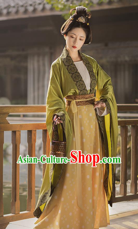 China Southern and Northern Dynasties Historical Clothing Ancient Court Lady Hanfu Dress