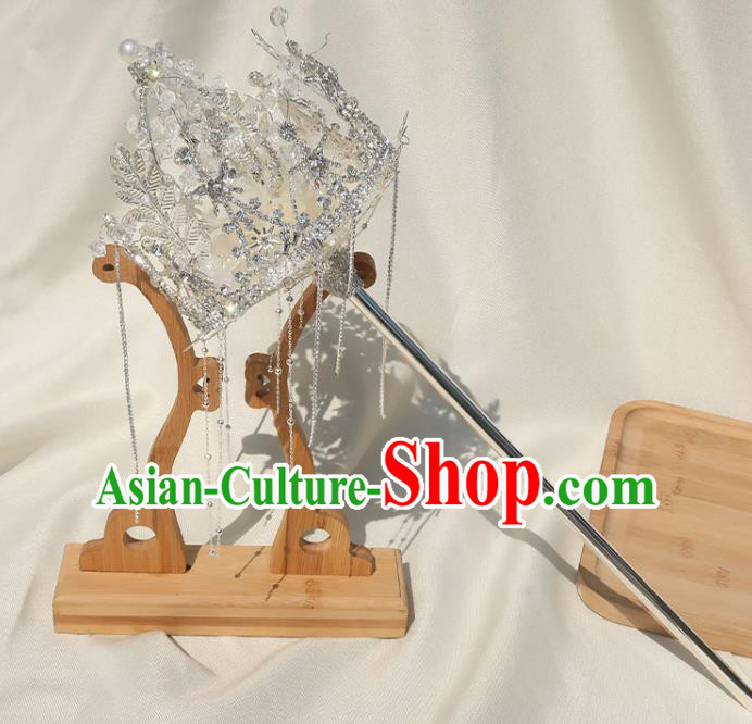 Top Grade Wedding Crystal Bridal Bouquet Handmade Baroque Queen Sceptre Bride Cane