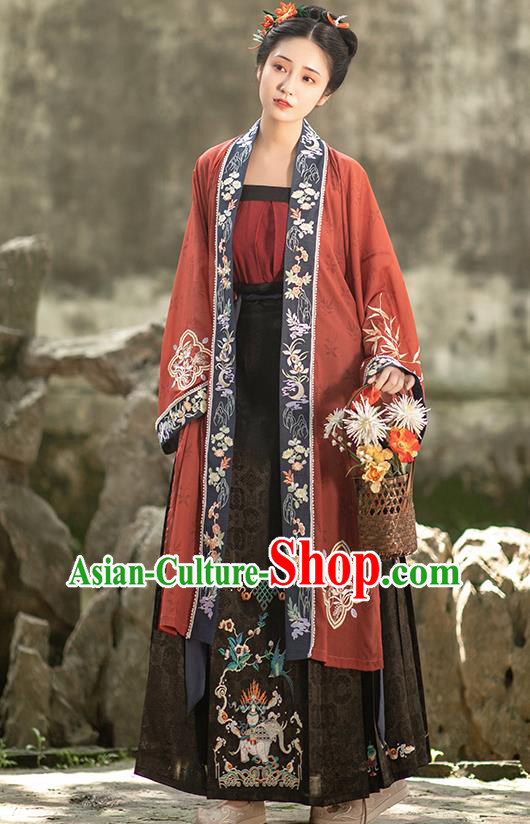 Ancient China Court Woman Hanfu Dress Traditional Song Dynasty Imperial Consort Historical Clothing