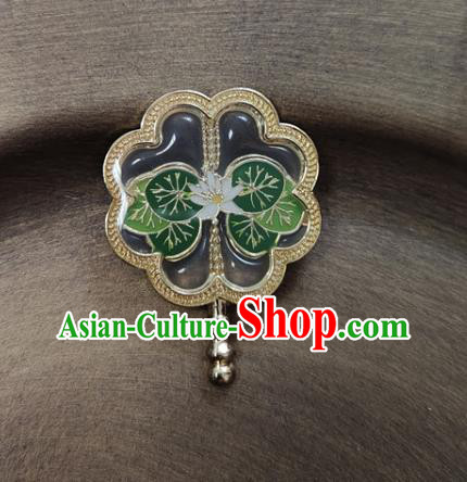 Handmade China Cheongsam Breastpin Classical Jewelry Lotus Brooch Accessories