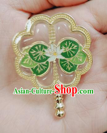 Handmade China Cheongsam Breastpin Classical Jewelry Lotus Brooch Accessories