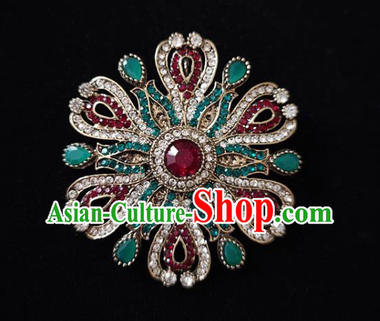 Top Baroque Breastpin Handmade Colorful Crystal Brooch Jewelry Accessories