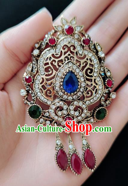 Top Court Jewelry Accessories Crystal Brooch Handmade Baroque Queen Breastpin